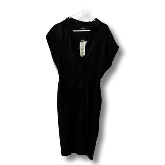 NWT Frank and Oak - Linen Midi Button Front Dress - Picture 3 of 4